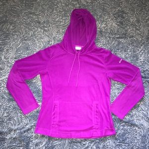 Columbia Fleece Fuchsia Hooded Sweatshirt